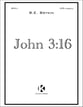 John 3:16 SATB choral sheet music cover